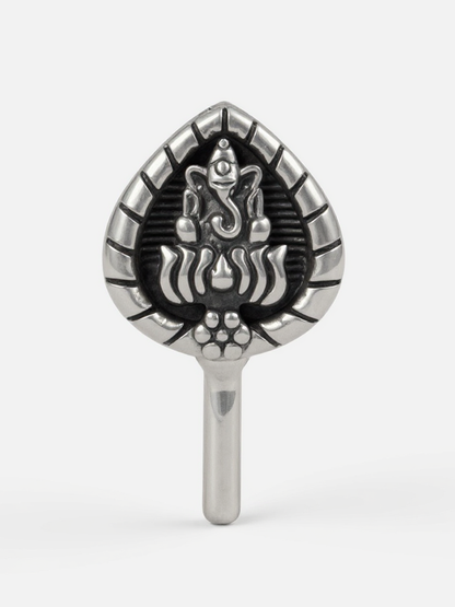 Oxidised Lord Ganesha Non-Piercing Nose Pin – Antique Press Nose Pin Jewelry