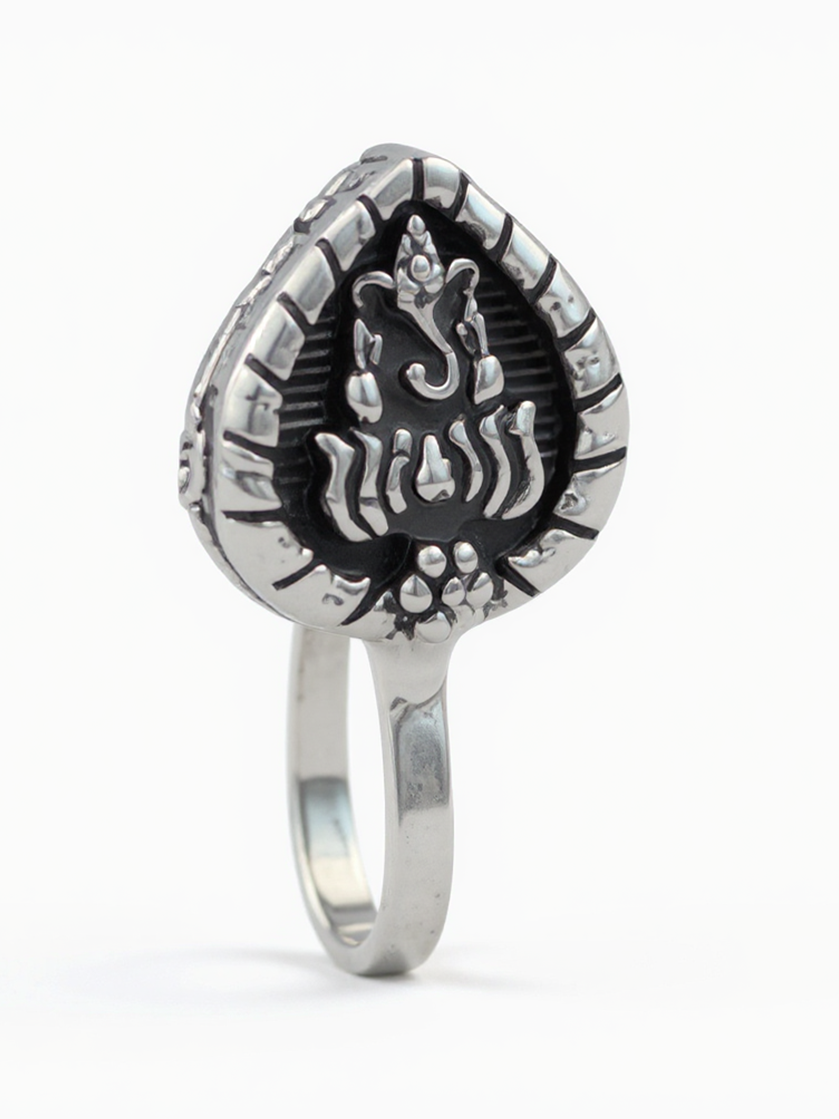 Oxidised Lord Ganesha Non-Piercing Nose Pin – Antique Press Nose Pin Jewelry