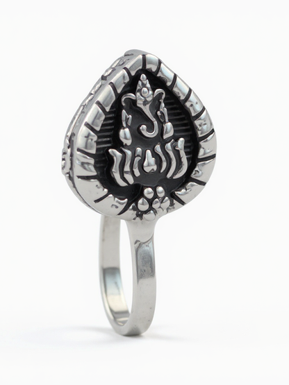 Oxidised Lord Ganesha Non-Piercing Nose Pin – Antique Press Nose Pin Jewelry